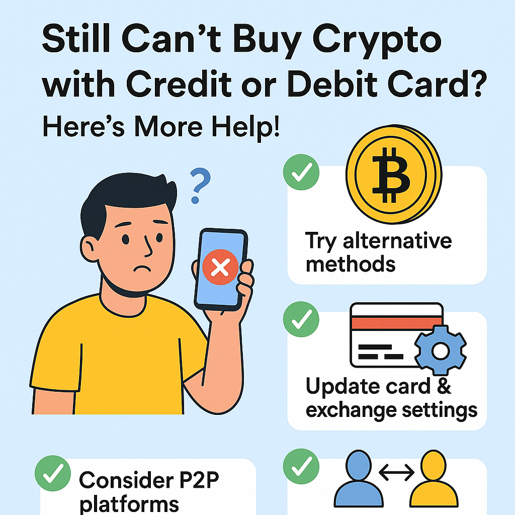 How to Fix Card Issues When Buying Crypto (Full Guide 2025) 1 Step-by-Step Guide to Fixing Card Issues When Buying Crypto in 2025